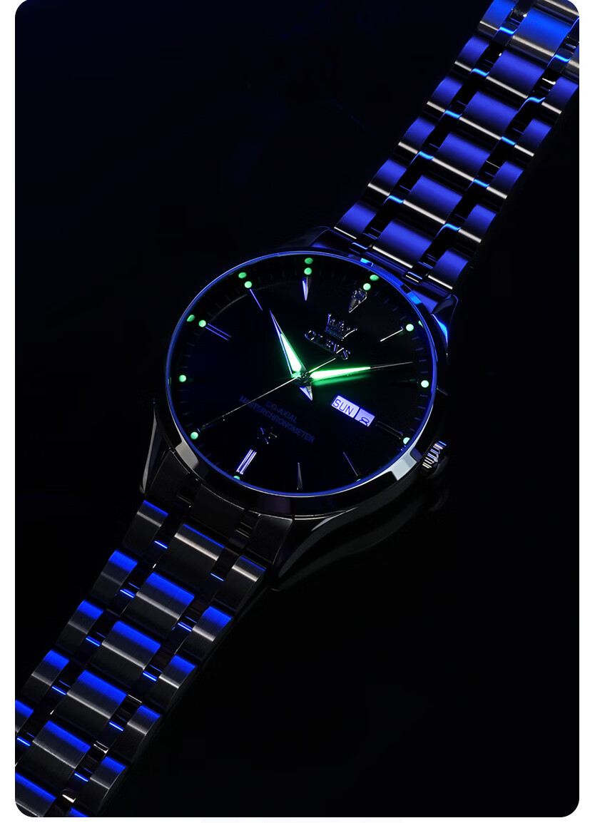 OLEVS Father's Day Gift, Men's Watch, Fully Automatic Mechanical Watch, National Brand Men's Watch, Water-Resistant, Father's Day Present 14