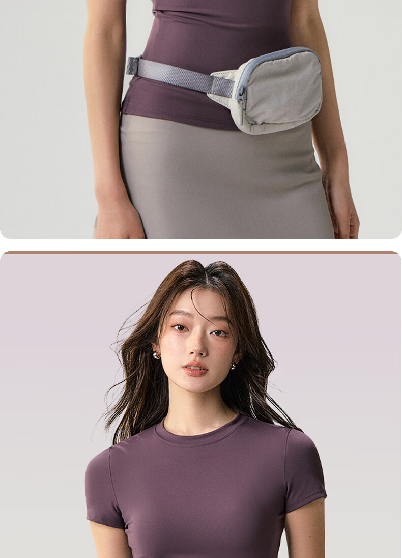 Xueqiman Women's Summer Thin Short Sleeve Quick-Dry High Elasticity Slim Fit Yoga Pilates Training Fitness T-Shirt 11
