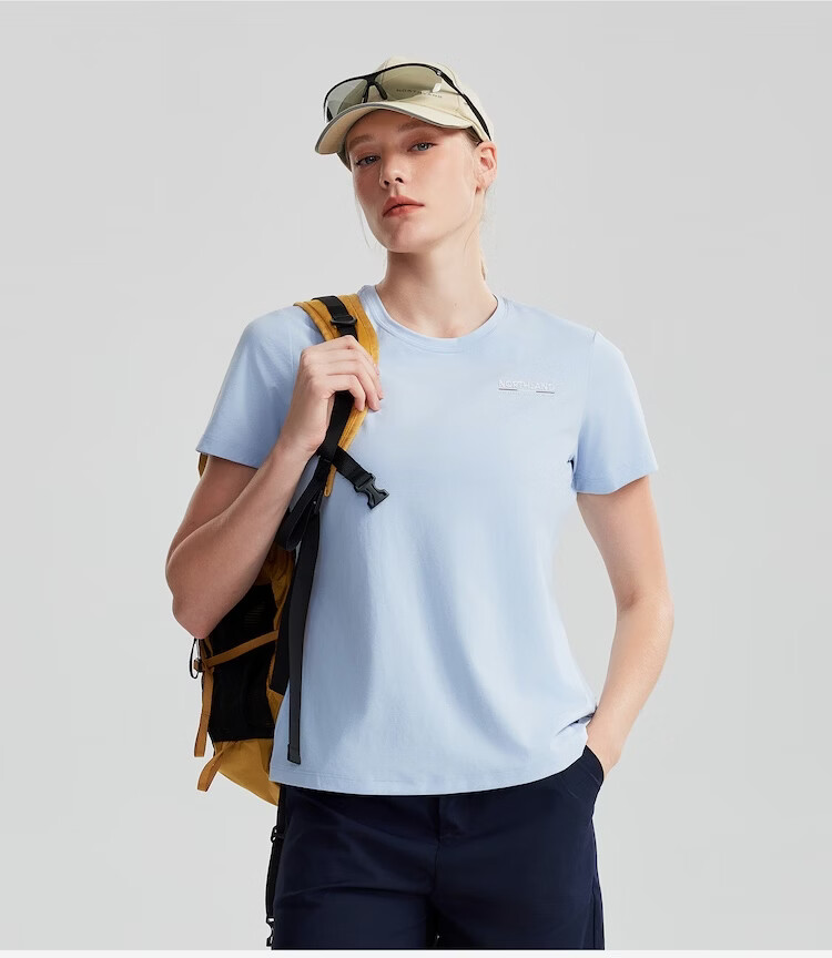 NORTHLAND Women's Quick-Dry T-Shirt 2026 New Outdoor Sun Protection Antibacterial Skin-Friendly Crew Neck Short Sleeve Tee 16
