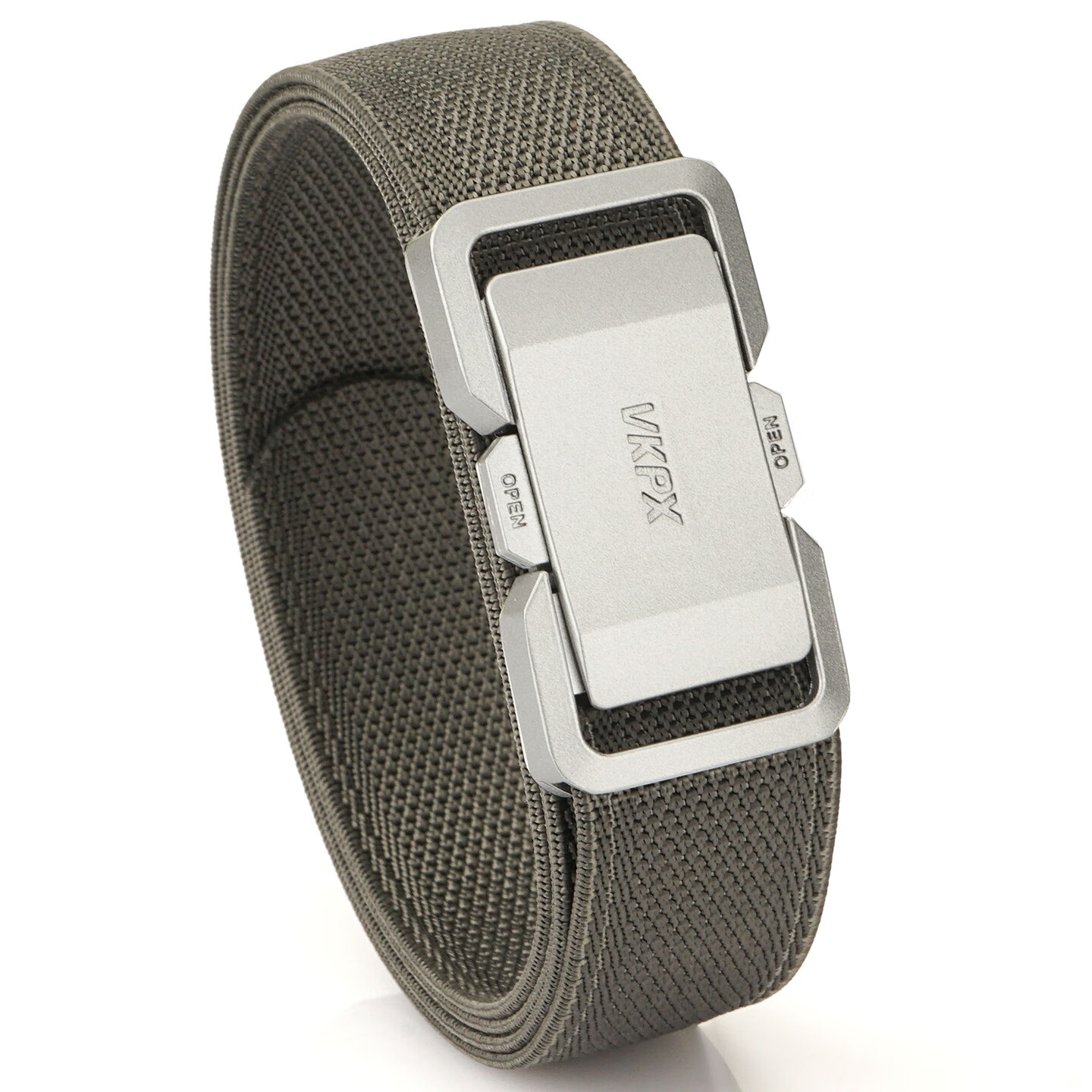 Aoweimei Tactical Elastic Nylon Canvas Woven Outdoor Casual Men's Belt with Quick-Release Buckle 14