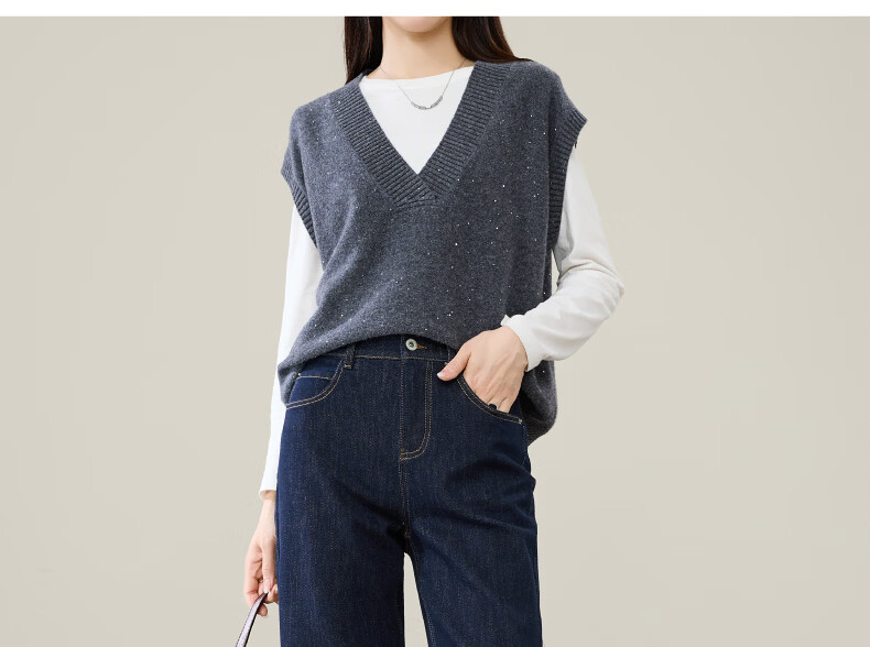 ESE-Y Wide-Leg Retro Petite Straight-Leg Jeans for Women 2026 Spring Slim Fit Black 30 35