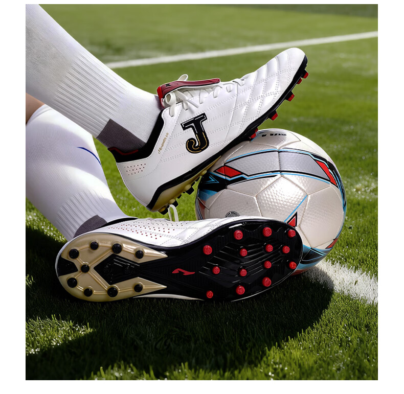 JOMA Kangaroo Leather Soccer Shoes TF Turf Studs Adult Youth Match Training Silver/Blue Size 41 22