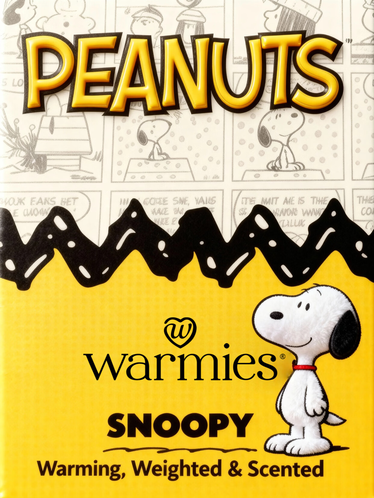 AiWarmies Official UK Warmies Heart Snoopy Plush Toy Lavender Heating Cooling Companion Gift for Couples 5