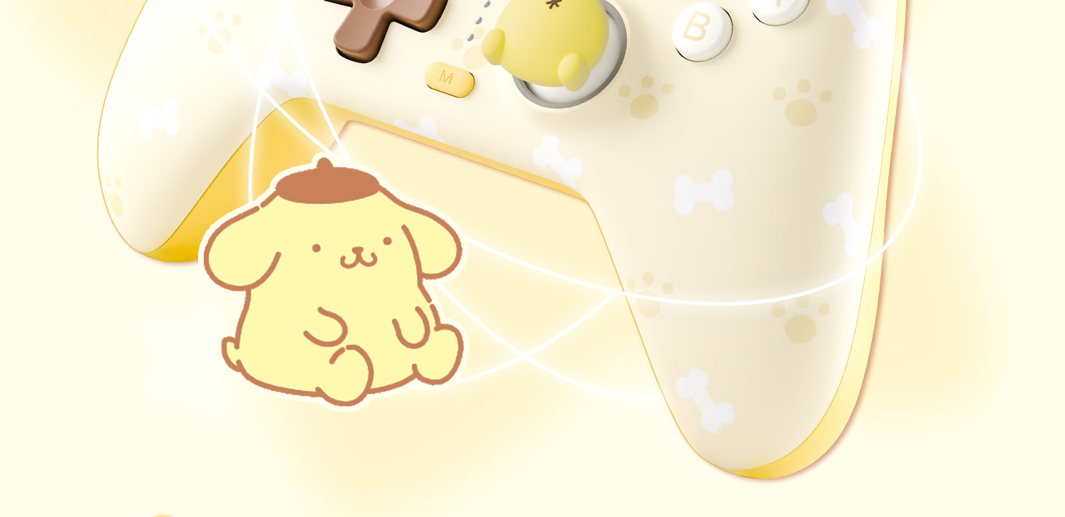 Gudetama x Pudding Dog Wireless Bluetooth Cartoon Game Controller Receiver for Switch 2/NS OLED/PC/Steam/Android/iOS IP Collaboration Girls Gift 21