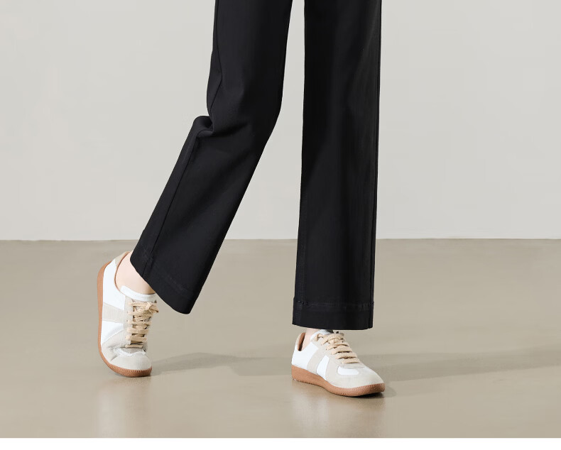 ESE-Y Wide-Leg Retro Petite Straight-Leg Jeans for Women 2026 Spring Slim Fit Black 30 40