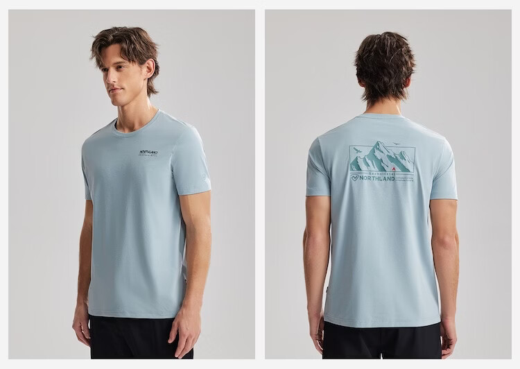 NORTHLAND Men's Crew Neck Short Sleeve T-Shirt 2026 New Outdoor Sun Protection Antibacterial Quick-Dry 21