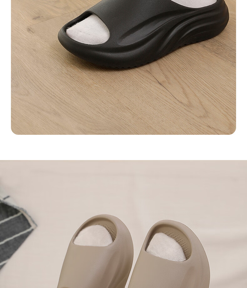 Mercury Home Textiles Men's Sports Slippers New Summer Beach Thick Sole Non-Slip Soft Indoor Shower Sandals 11