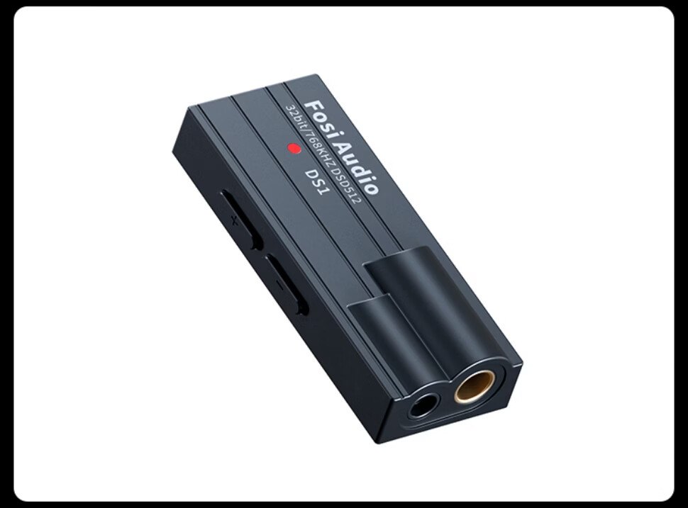FOSI AUDIO DS1 Portable HiFi DAC Headphone Amplifier with Type-C, Compatible with Android and Apple, Black 4