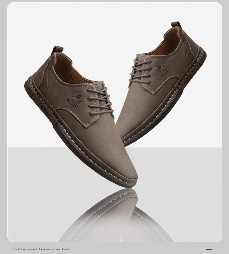 Men's Sheepskin Leather Shoes 2026 New Trendy Casual Genuine Leather British Business Formal Sneakers Stylish Men's Shoes 11