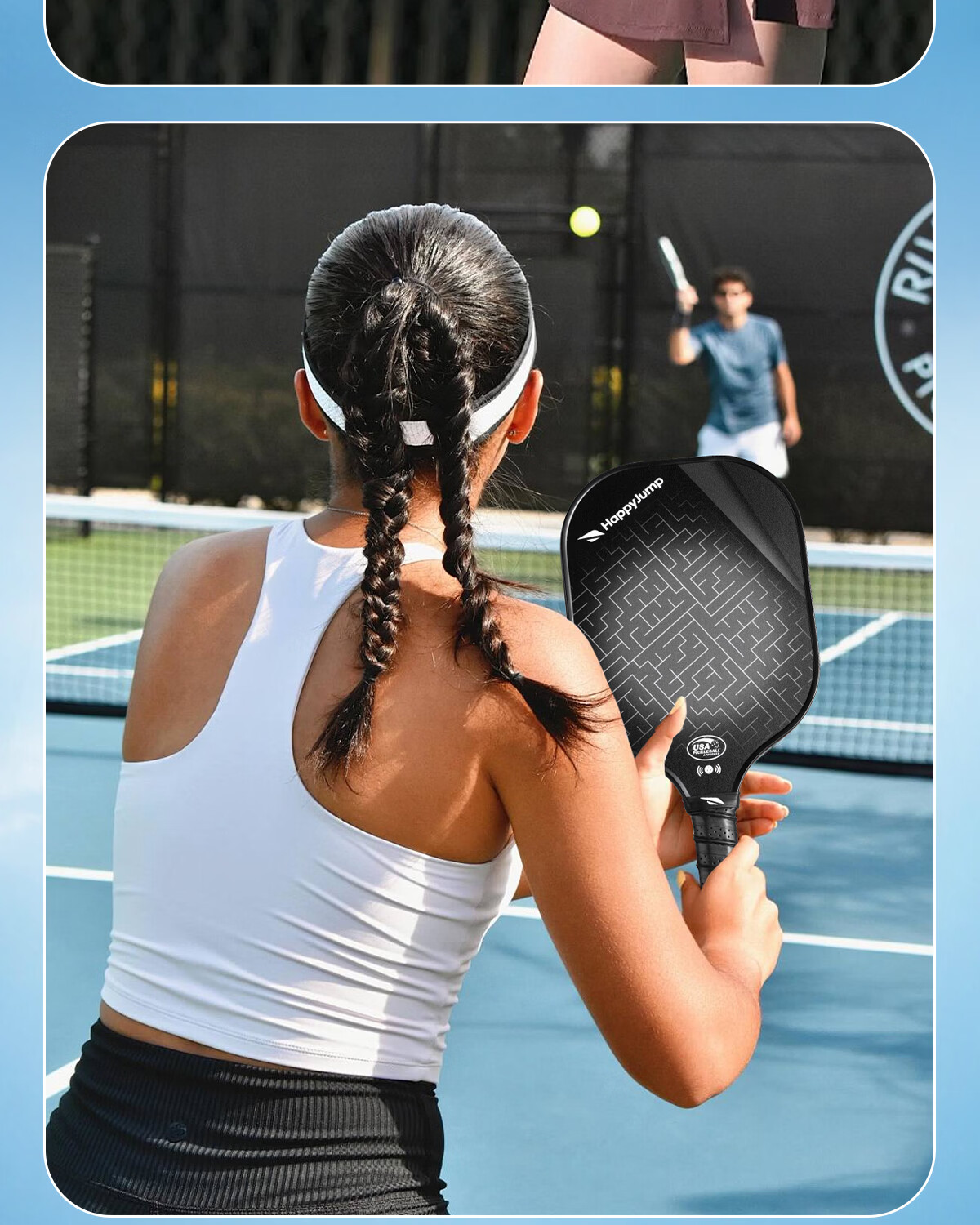 HiJump (Germany) Carbon Fiber Pickleball Paddle Set High-End Professional Tournament Grade Pickleball Paddle 25
