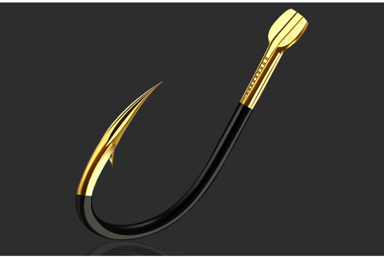 Grsaed Double Blood Groove Iseni Fish Hook, No. 8 Hook, Bulk Pack, Big Fish Hook with Barbs, Crucian Carp Fishing Hook, Fishing Accessories 12
