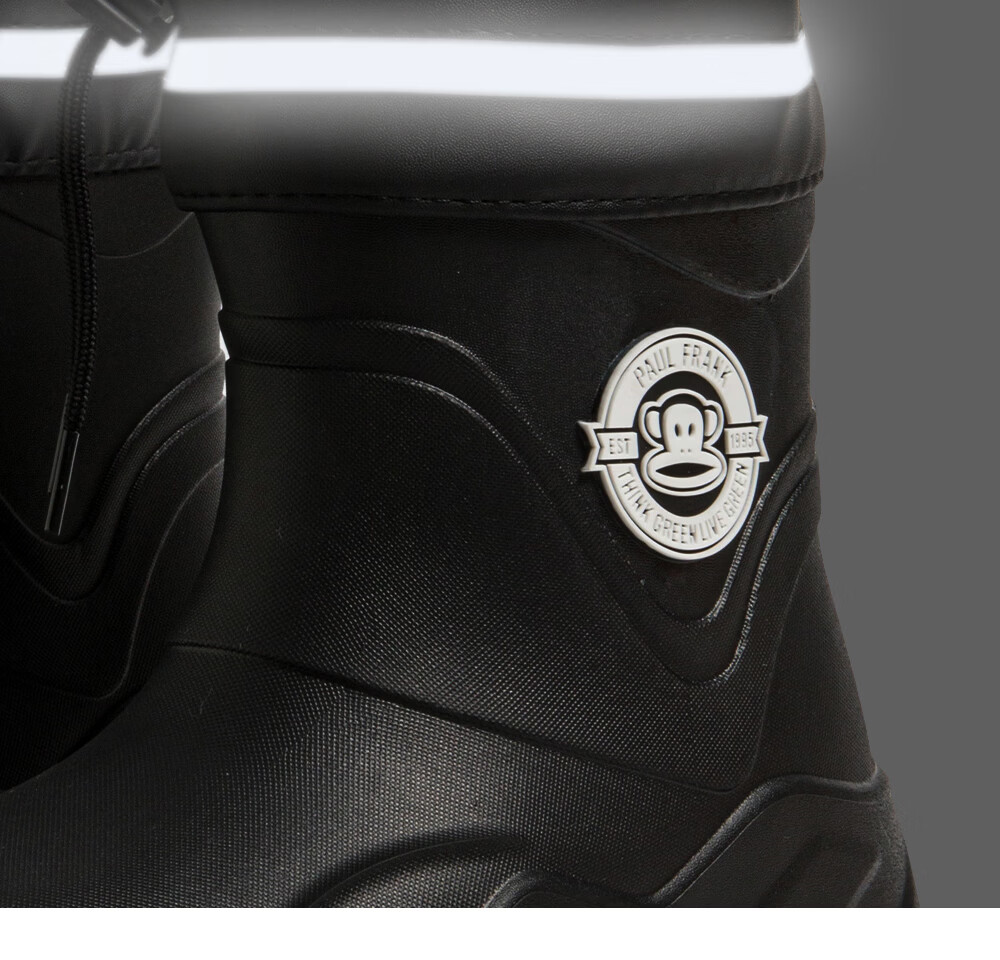 Paul Frank Professional Non-Slip Chef Shoes Outdoor EVA Rain Shoes Delivery Rider Water Shoes Fishing Rubber Shoes Black Size 41 15