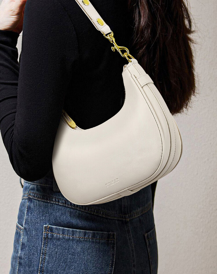 St&Sat Women's Bag 2026 New Fashion Versatile Crescent Shoulder Bag Underarm Handbag Birthday Gift 1