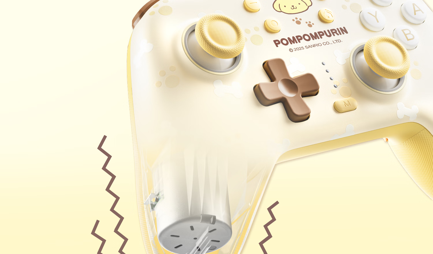 Gudetama x Pudding Dog Wireless Bluetooth Cartoon Game Controller Receiver for Switch 2/NS OLED/PC/Steam/Android/iOS IP Collaboration Girls Gift 28