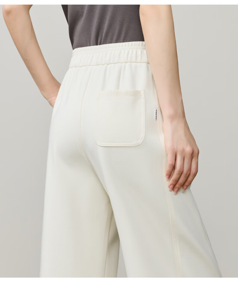 ESE-Y Women's Banana Pants Spring 2026 New Design Split Narrow Straight High-Waist Casual Sports Pants Black Size 32 20