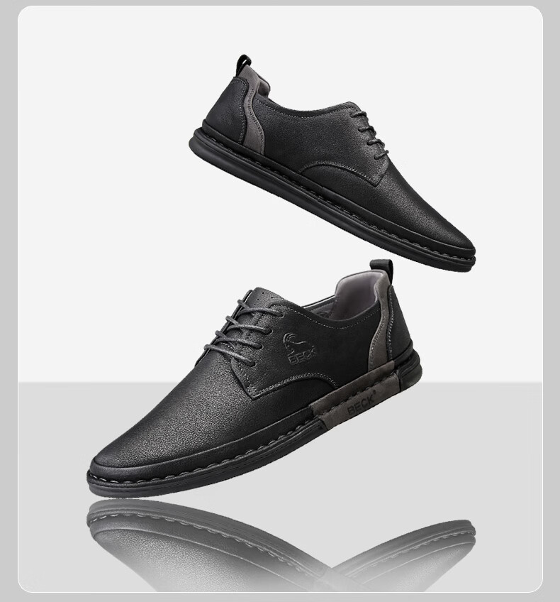 Men's Sheepskin Leather Shoes 2026 New Trendy Casual Genuine Leather British Business Formal Sneakers Stylish Men's Shoes 13