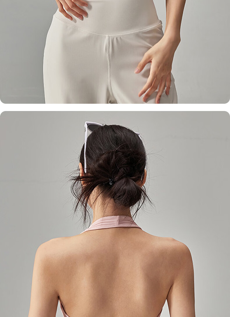 XUEXIMAN Neck-Hanging Sports Bra with Padded Back, Shockproof, Push-Up Pilates Fitness Vest for Spring and Summer 10