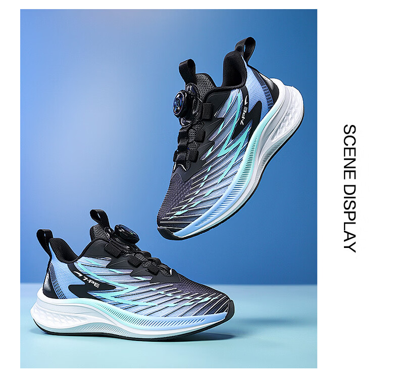 7-PE Boys' Sports Shoes 2026 Spring Autumn New Breathable Mesh Youth Training Cushioning Running Shoes Carbon Plate Running Shoes 7