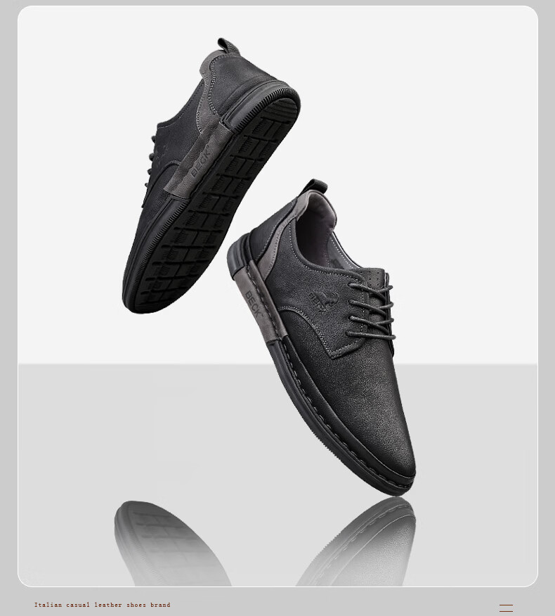 Men's Sheepskin Leather Shoes 2026 New Trendy Casual Genuine Leather British Business Formal Sneakers Stylish Men's Shoes 12