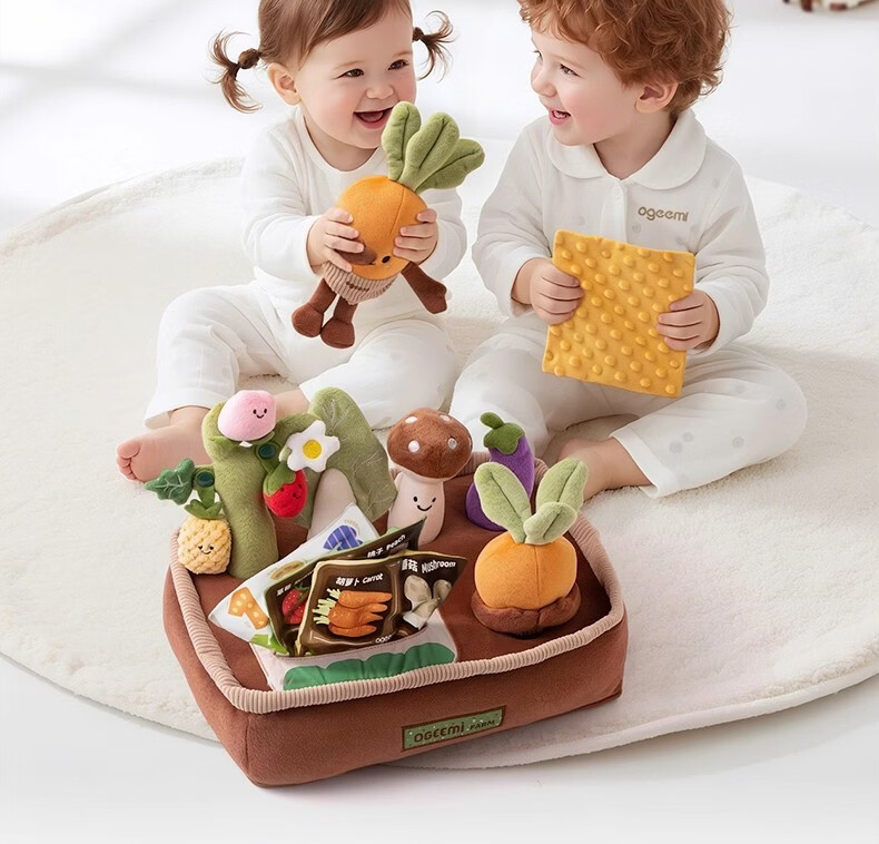 Jimi Pull Carrot Baby Teething Toy Durable Tear-Resistant Soothing Early Education Gift for Newborns and 100-Day Celebration 2