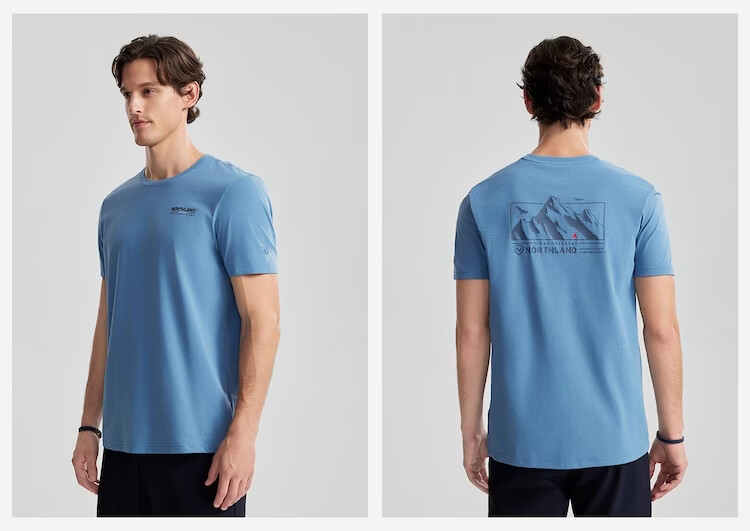 NORTHLAND Men's Crew Neck Short Sleeve T-Shirt 2026 New Outdoor Sun Protection Antibacterial Quick-Dry 10