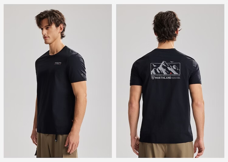 NORTHLAND Men's Crew Neck Short Sleeve T-Shirt 2026 New Outdoor Sun Protection Antibacterial Quick-Dry 7