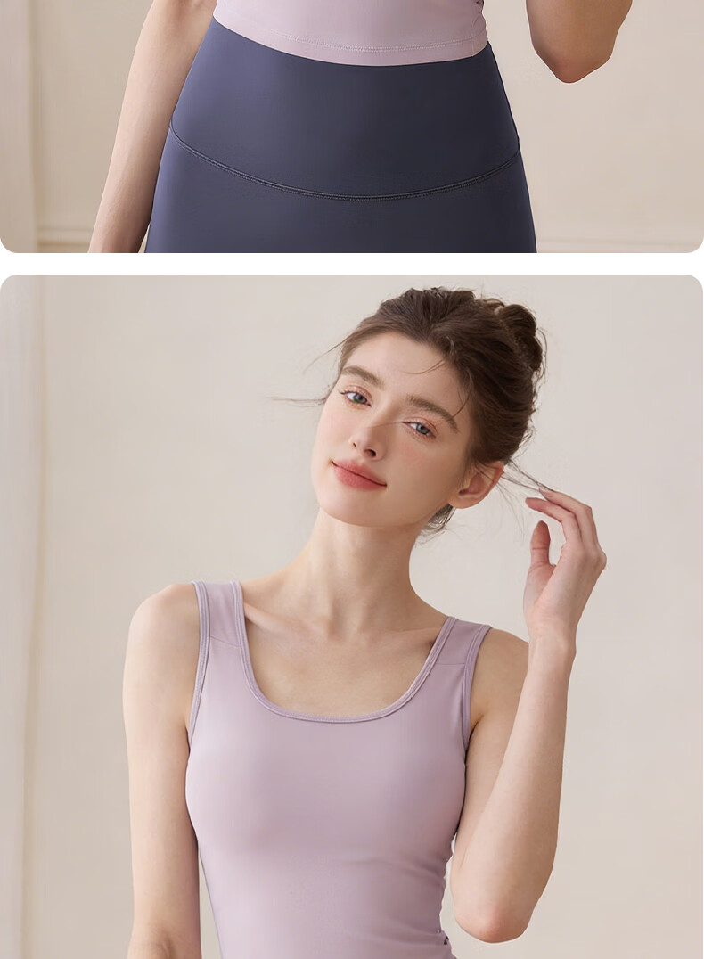 Xueqiman Women's Yoga Sleeveless Sports Vest 2026 New with Chest Pad Pilates Fitness Training Top Outerwear 11