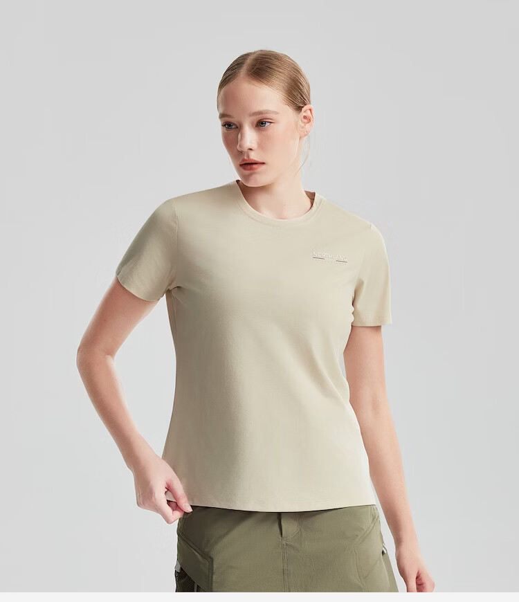 NORTHLAND Women's Quick-Dry T-Shirt 2026 New Outdoor Sun Protection Antibacterial Skin-Friendly Crew Neck Short Sleeve Tee 18