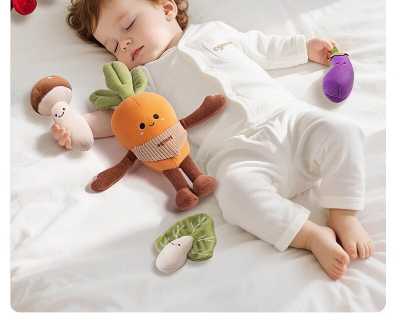 Jimi Pull Carrot Baby Teething Toy Durable Tear-Resistant Soothing Early Education Gift for Newborns and 100-Day Celebration 17