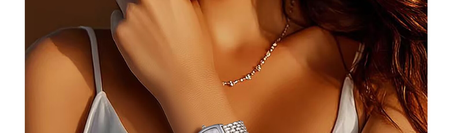 Caloric King Zhi Jian Starry Sky Women's Watch Delicate Square Dial High-End Fashion Minimalist Ladies Watch Birthday Gift for Girlfriend 11