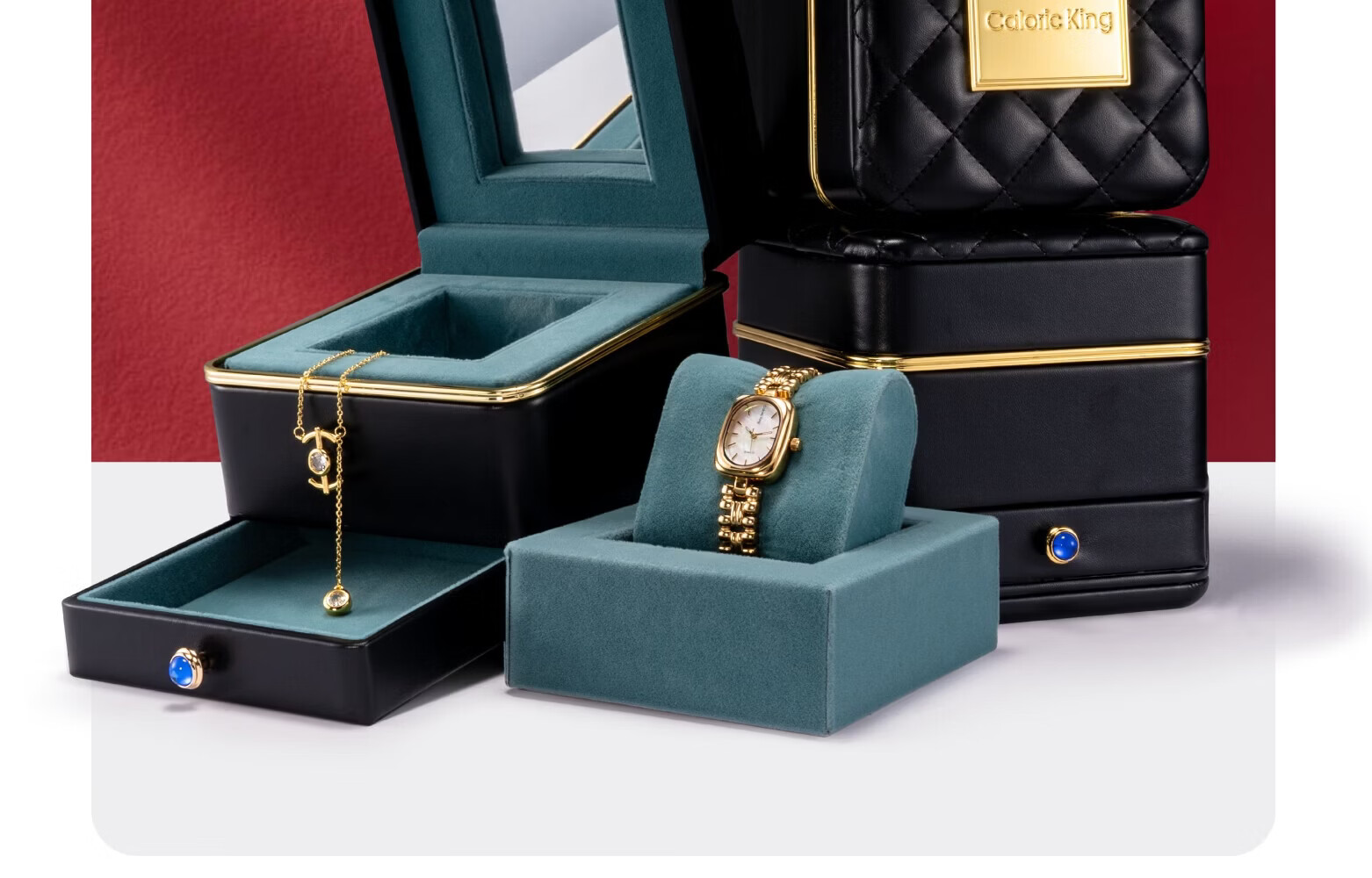 Caloric King Minimalist Small Gold Luxury Women's Watch Elegant Ladies Wristwatch Small Dial Birthday Gift for Girlfriend 7