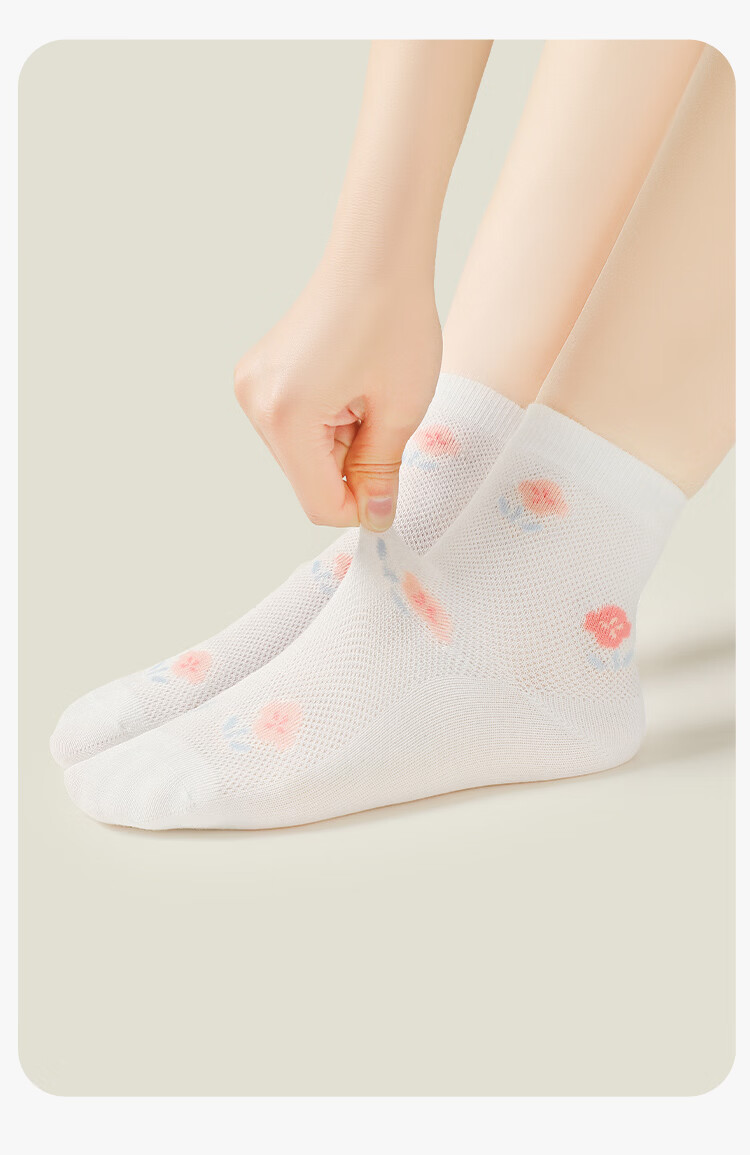 Langsha Summer Thin Girls' Socks Children's 2026 New Breathable Mesh Cotton Socks for Baby and Older Girls 18