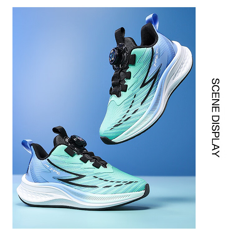7-PE Boys' Sports Shoes 2026 Spring Autumn New Breathable Mesh Youth Training Cushioning Running Shoes Carbon Plate Running Shoes 9