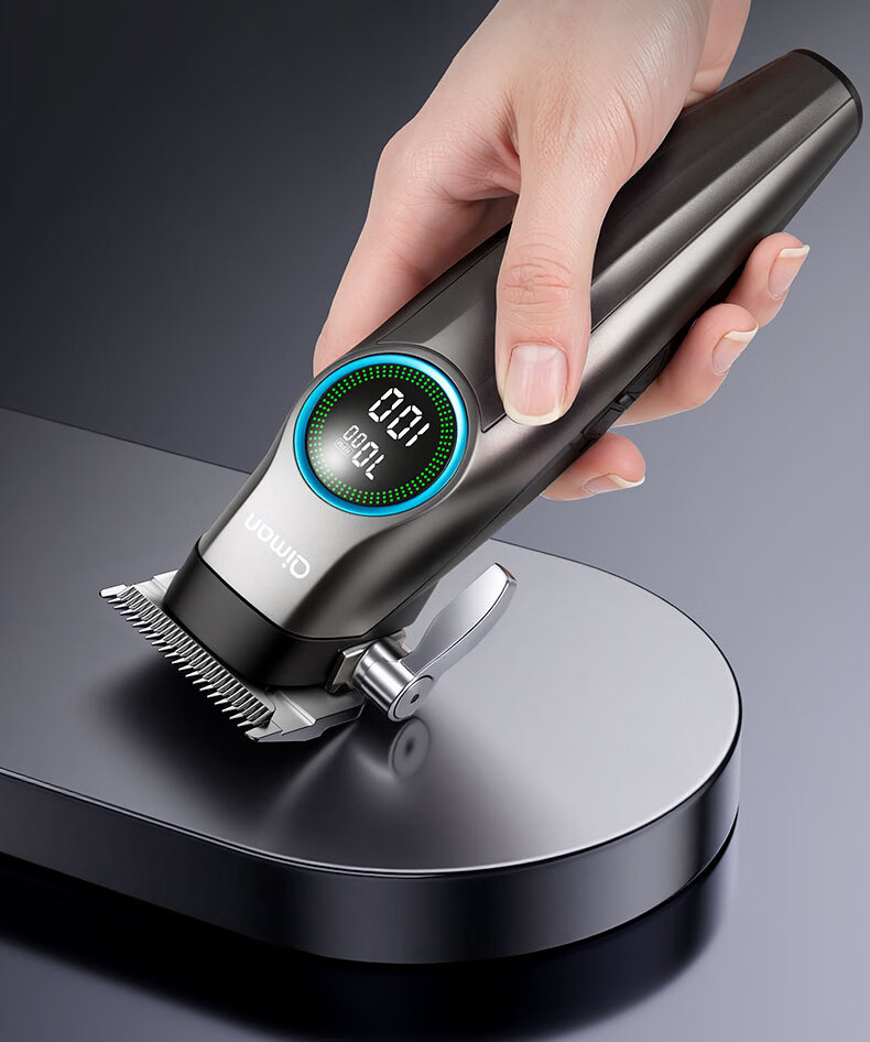 Qiman Professional Electric Hair Clipper Barber Haircut Trimmer Oil Head Salon Barber Shop Electric Hair Trimmer Gradient Engraving Adult Haircut Tool Full Set 2026 New Model 3