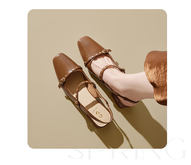Zhuoshini Women's Low-Cut Sandals 2026 New Summer Fashion Chunky Heel Mary Jane Shoes with Skirts, Off-White, Size 39 10