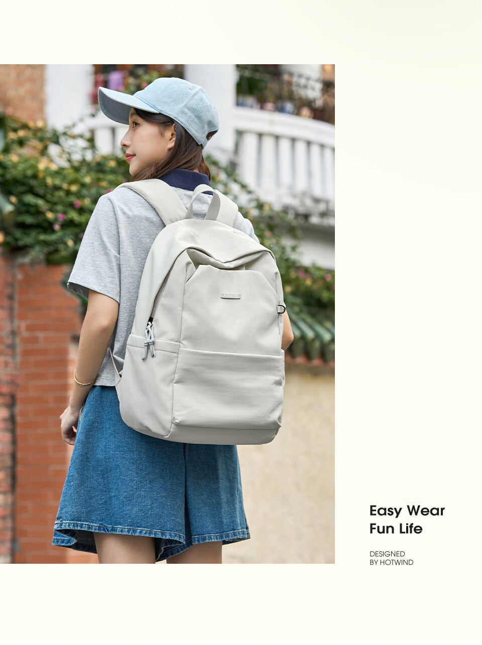 Hotwind Backpack School Bag Lightweight Travel Business Casual Luxury Laptop Bag for High School and College Students 15