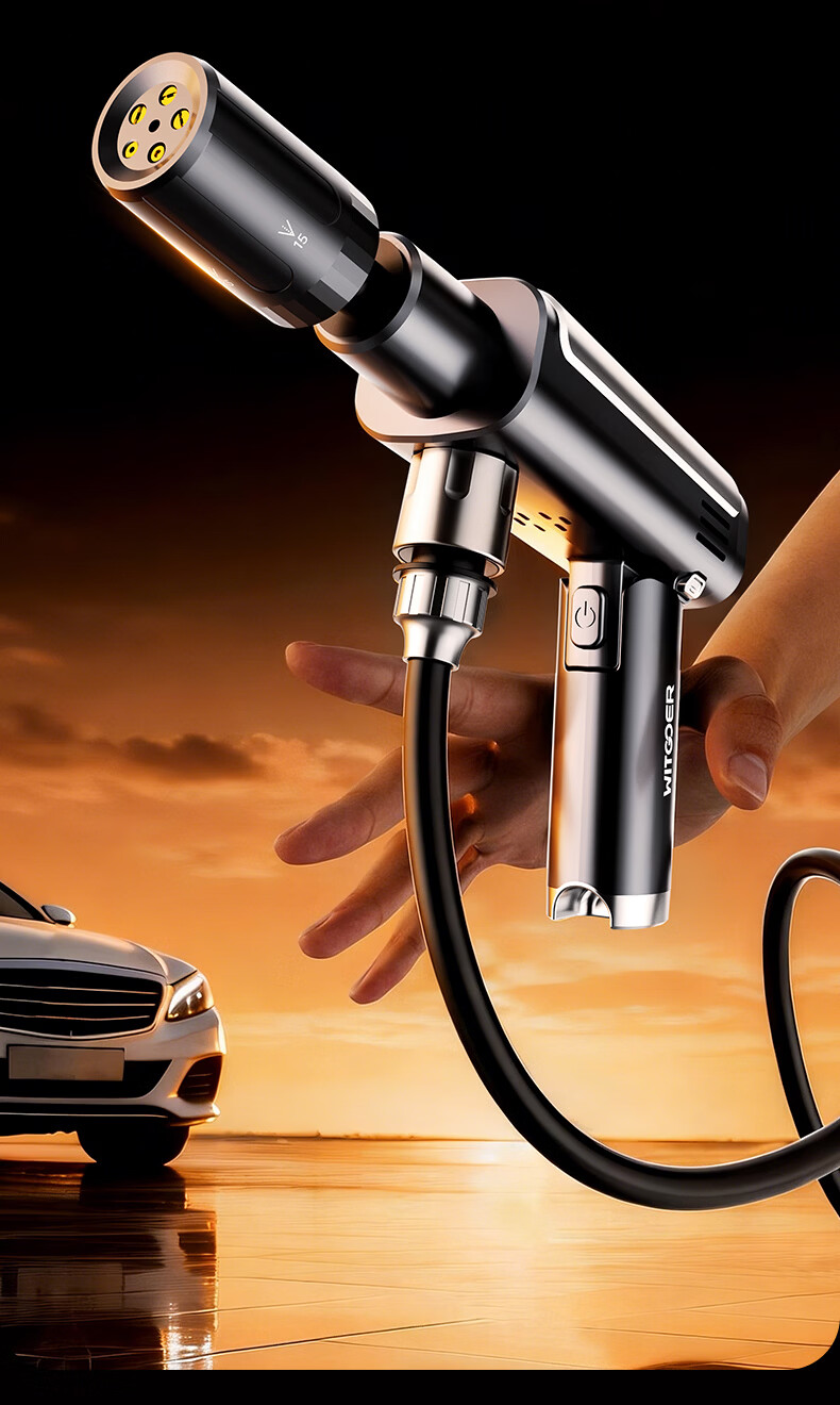 Zhiguozhe Car Wash Machine High-Pressure Home Use Water Gun Powerful Cleaning Spray Wireless Lithium Battery Portable Tool 4