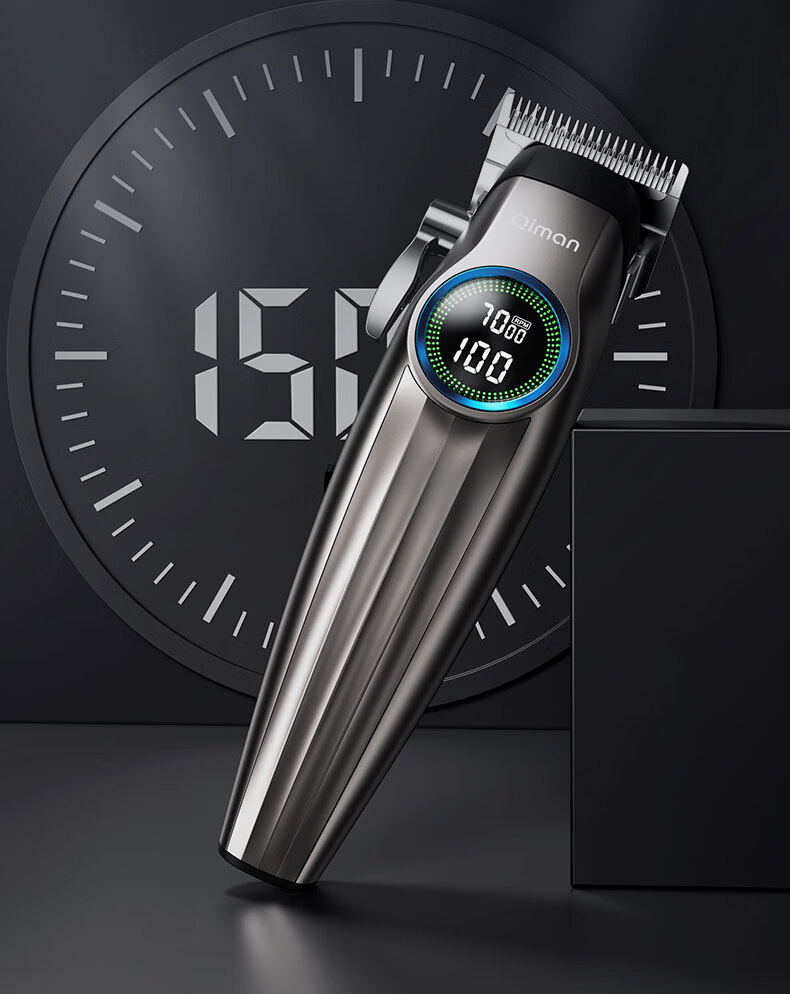 Qiman Professional Electric Hair Clipper Barber Haircut Trimmer Oil Head Salon Barber Shop Electric Hair Trimmer Gradient Engraving Adult Haircut Tool Full Set 2026 New Model 11