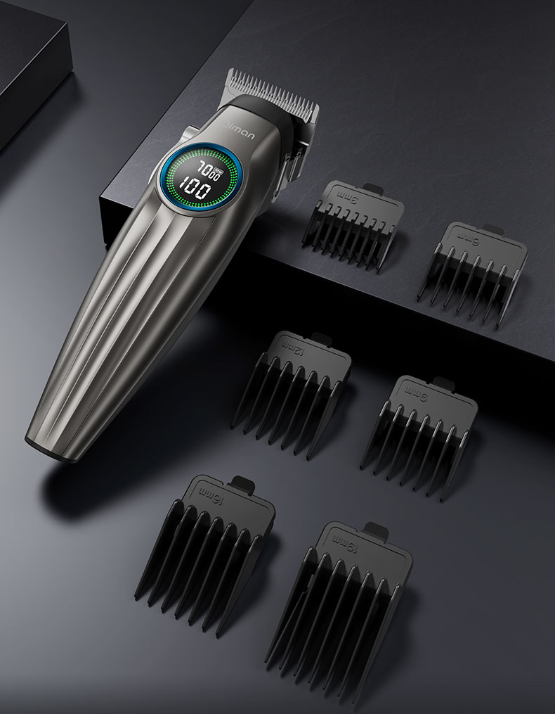 Qiman Professional Electric Hair Clipper Barber Haircut Trimmer Oil Head Salon Barber Shop Electric Hair Trimmer Gradient Engraving Adult Haircut Tool Full Set 2026 New Model 16