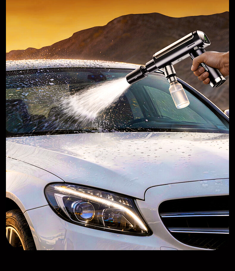 Zhiguozhe Car Wash Machine High-Pressure Home Use Water Gun Powerful Cleaning Spray Wireless Lithium Battery Portable Tool 10