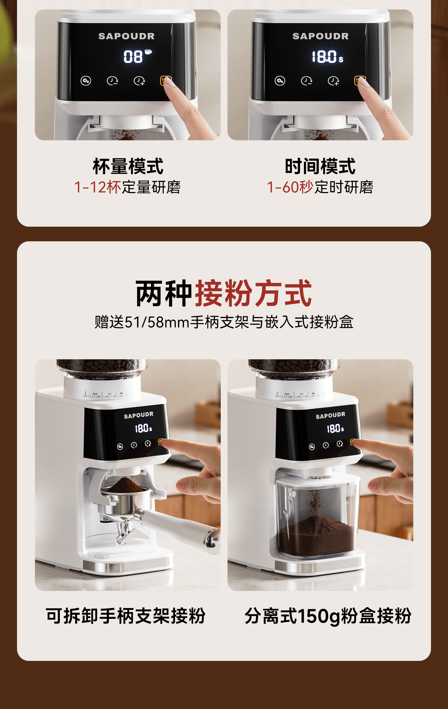 Saipuda EP5 Electric Coffee Grinder [Qixi Festival Gift] 27