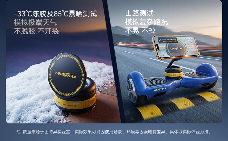 Goodyear Car Magnetic Phone Holder Vacuum Suction Cup Universal Dashboard Mount for Navigation Multi-Scene Use 11