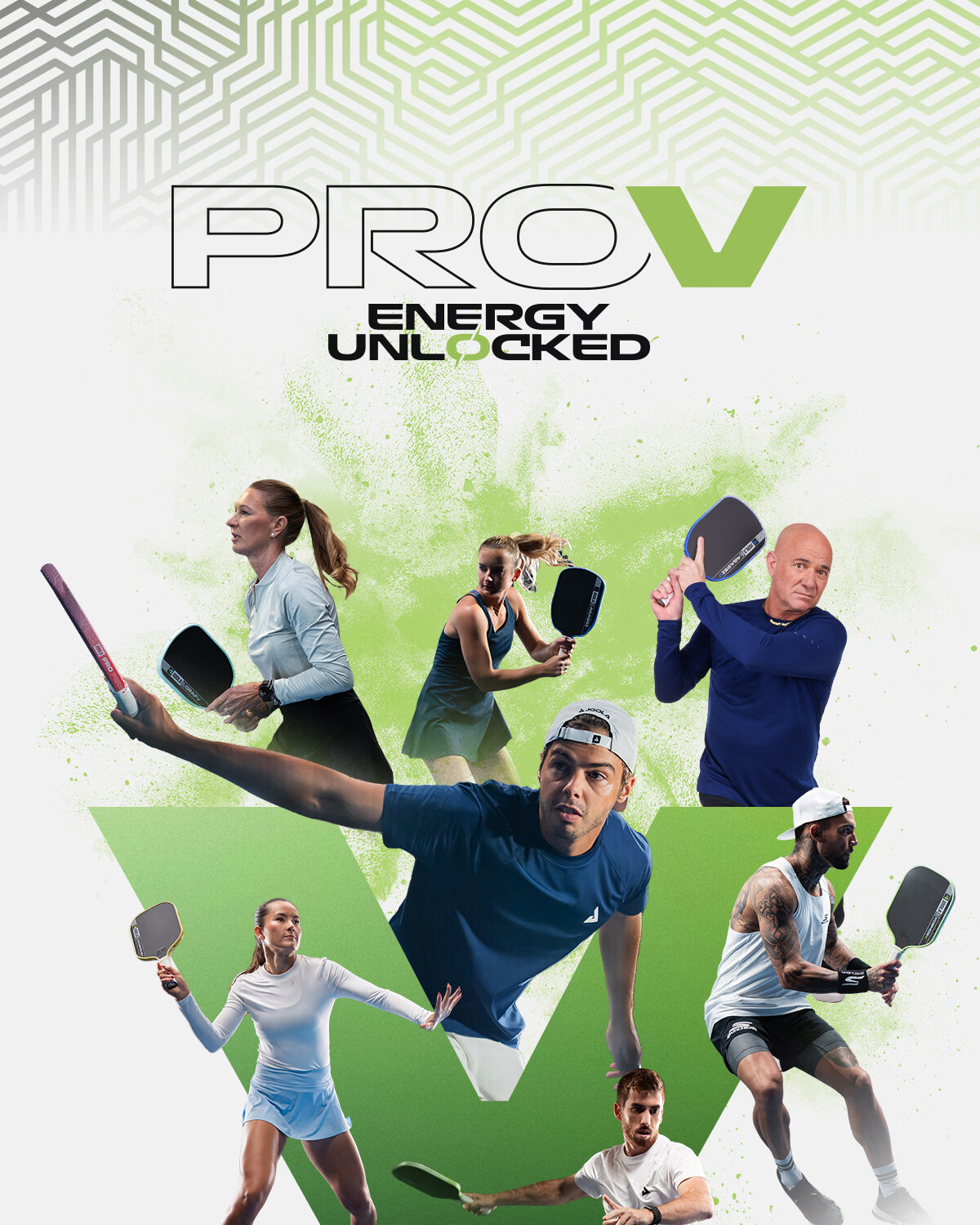 JOOLA Yola Pickleball Paddle PRO V Carbon Fiber 5th Generation Professional Paddle Graf PRO 16mm - Two-Handed Offensive and Defensive Style 1