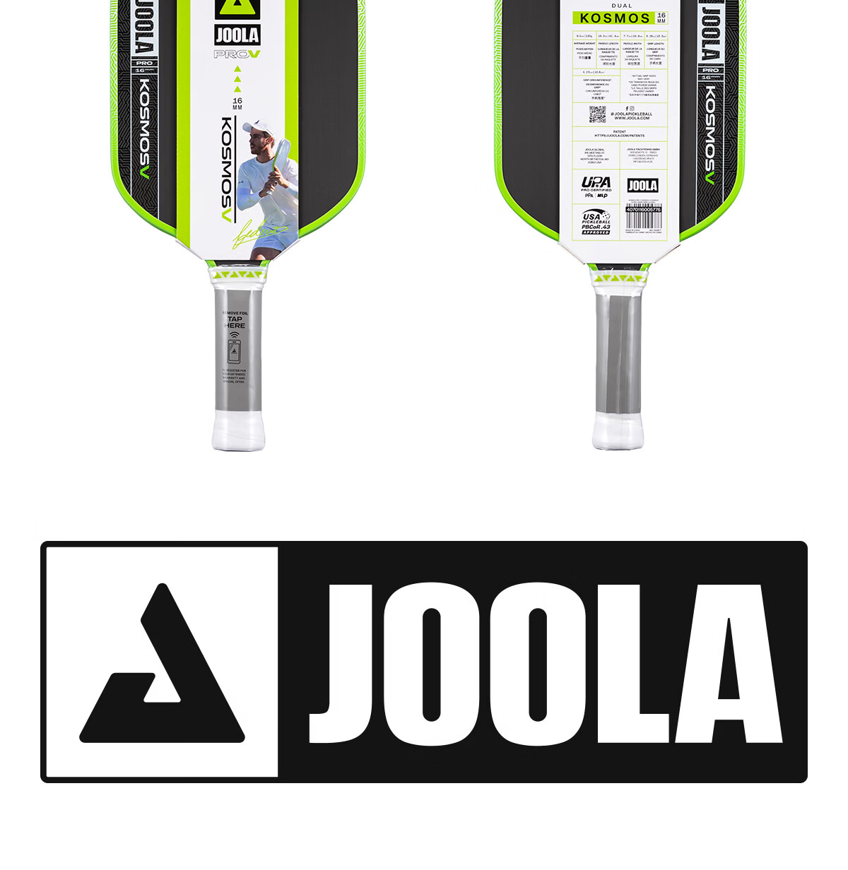 JOOLA Yola Pickleball Paddle PRO V Carbon Fiber 5th Generation Professional Paddle Graf PRO 16mm - Two-Handed Offensive and Defensive Style 4