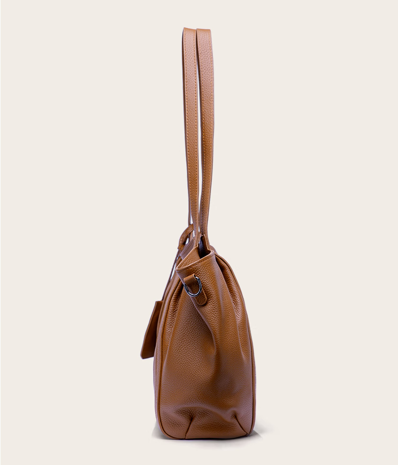 AudiJia Genuine Leather Tote Bag for Women 2026 New Handbag Commuter Shoulder Bag Crossbody Mom Bag Birthday Gift 18