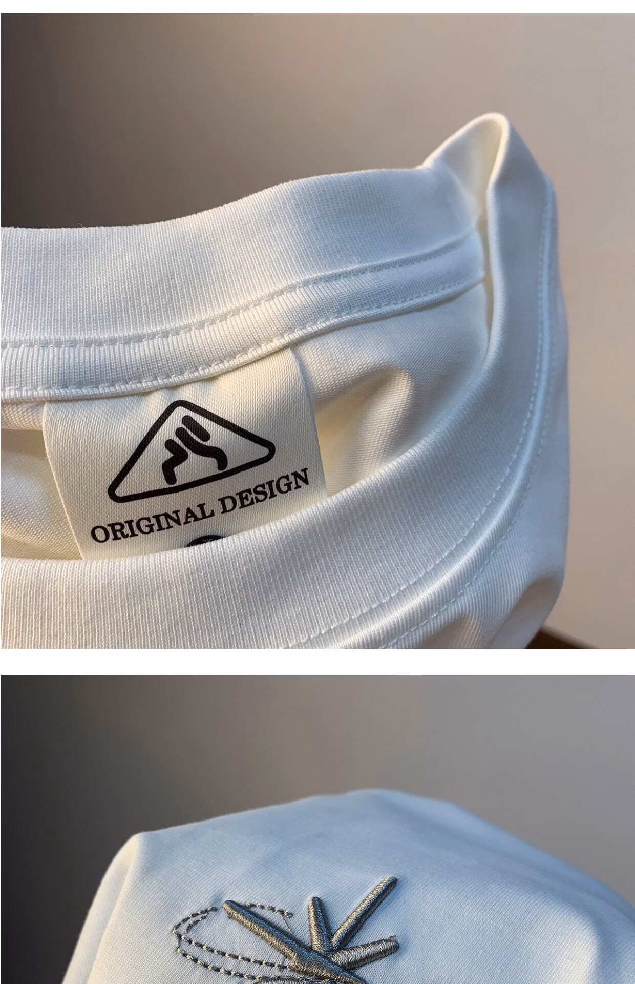 Embroidered Short-sleeved T-shirt Men's 2026 New Summer Thin Cool Simple T-shirt Casual Half-sleeved Clothes_viptrois.com