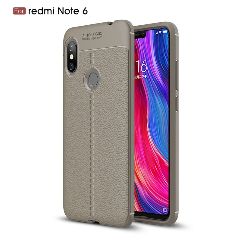 

Fecoprior Серый, Задняя обложка для Xiaomi Redmi Note 6 Note6 Case