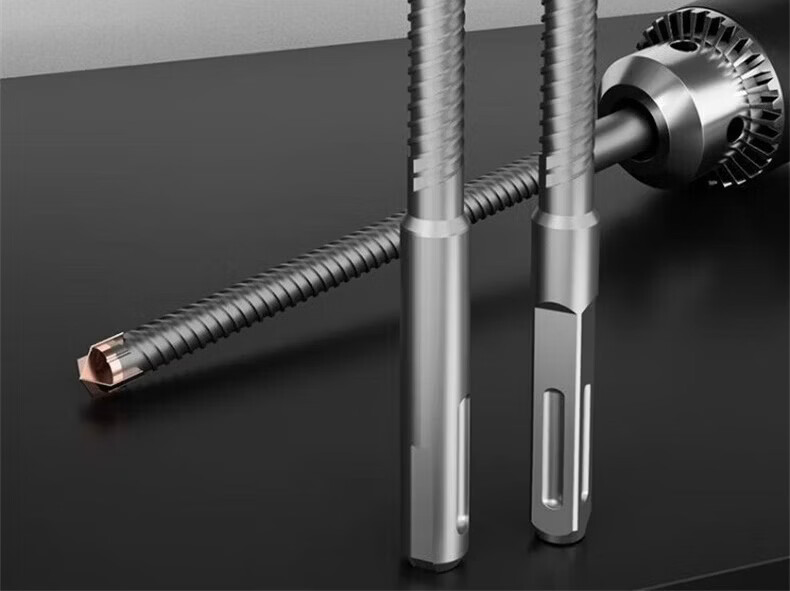 Deli Electric Hammer Impact Drill Bit for Drilling, Slotting in Cement Concrete, Cross Square Shank [12*150mm] 2