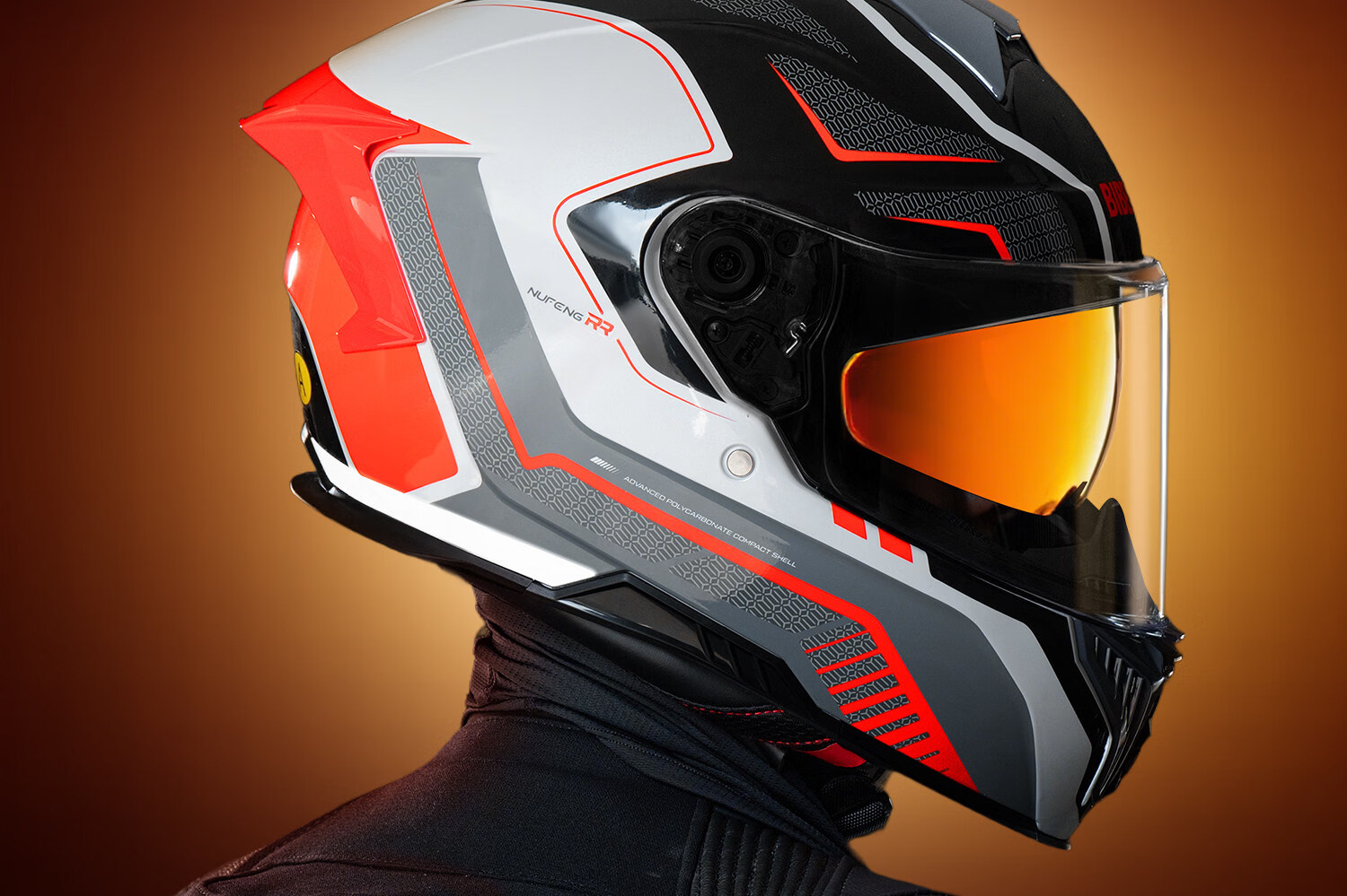 TWOBEE 3C Certified Motorcycle Helmet Unisex Summer Sun Protection Full Face Riding Helmet Four Seasons Universal Flashing White [Reserved Bluetooth Slot] Head Circumference 61cm-XL 2