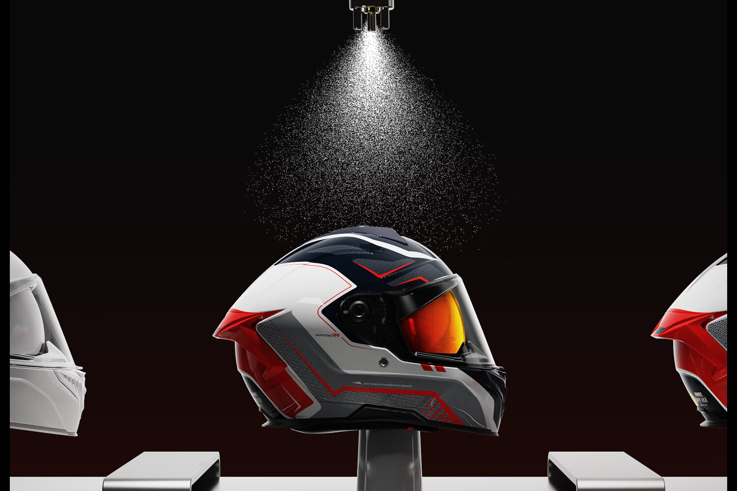 TWOBEE 3C Certified Motorcycle Helmet Unisex Summer Sun Protection Full Face Riding Helmet Four Seasons Universal Flashing White [Reserved Bluetooth Slot] Head Circumference 61cm-XL 32